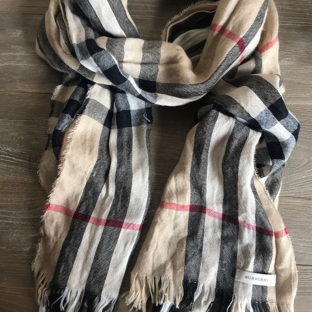 Burberry silk and cashmere scarf